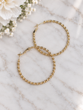 Gold Plated Rope Twist Gold-Tone Hoop Earrings ✨ (#6)