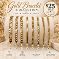 Gold Chain Bracelets Collection – $25 Each (#62)