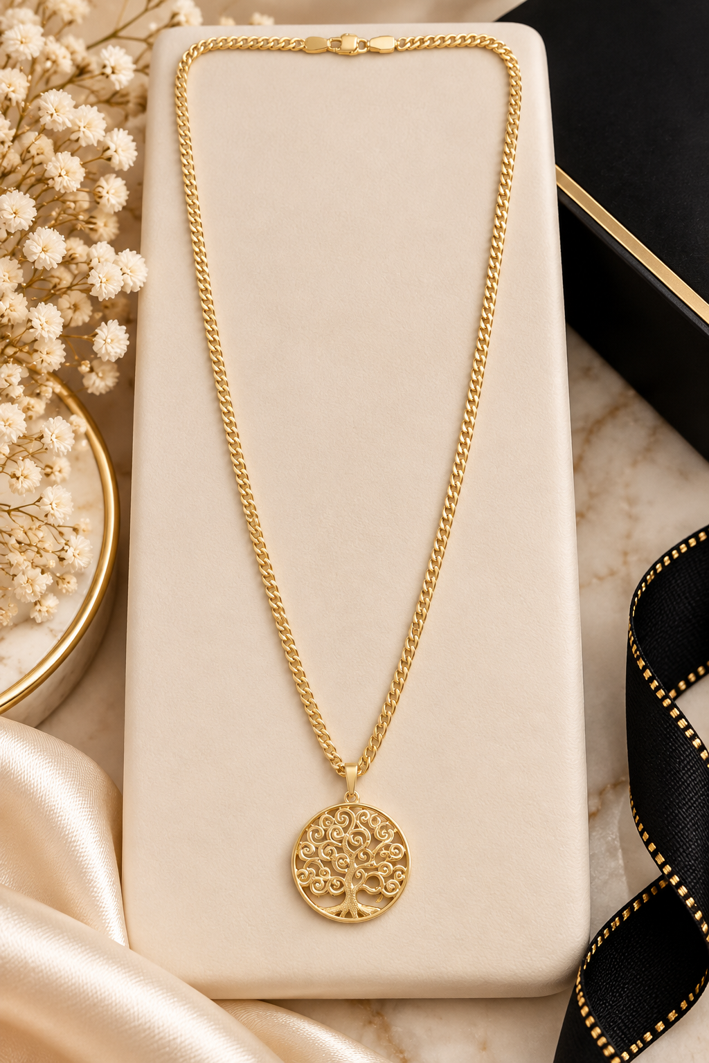 ✨ Gold Tree of Life Pendant Necklace (#69)